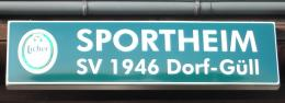 Schild des Sportheims